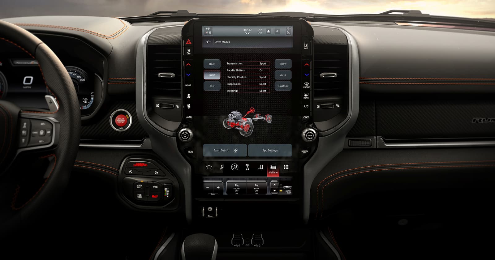 RAM 1500 Rumble Bee infotainment