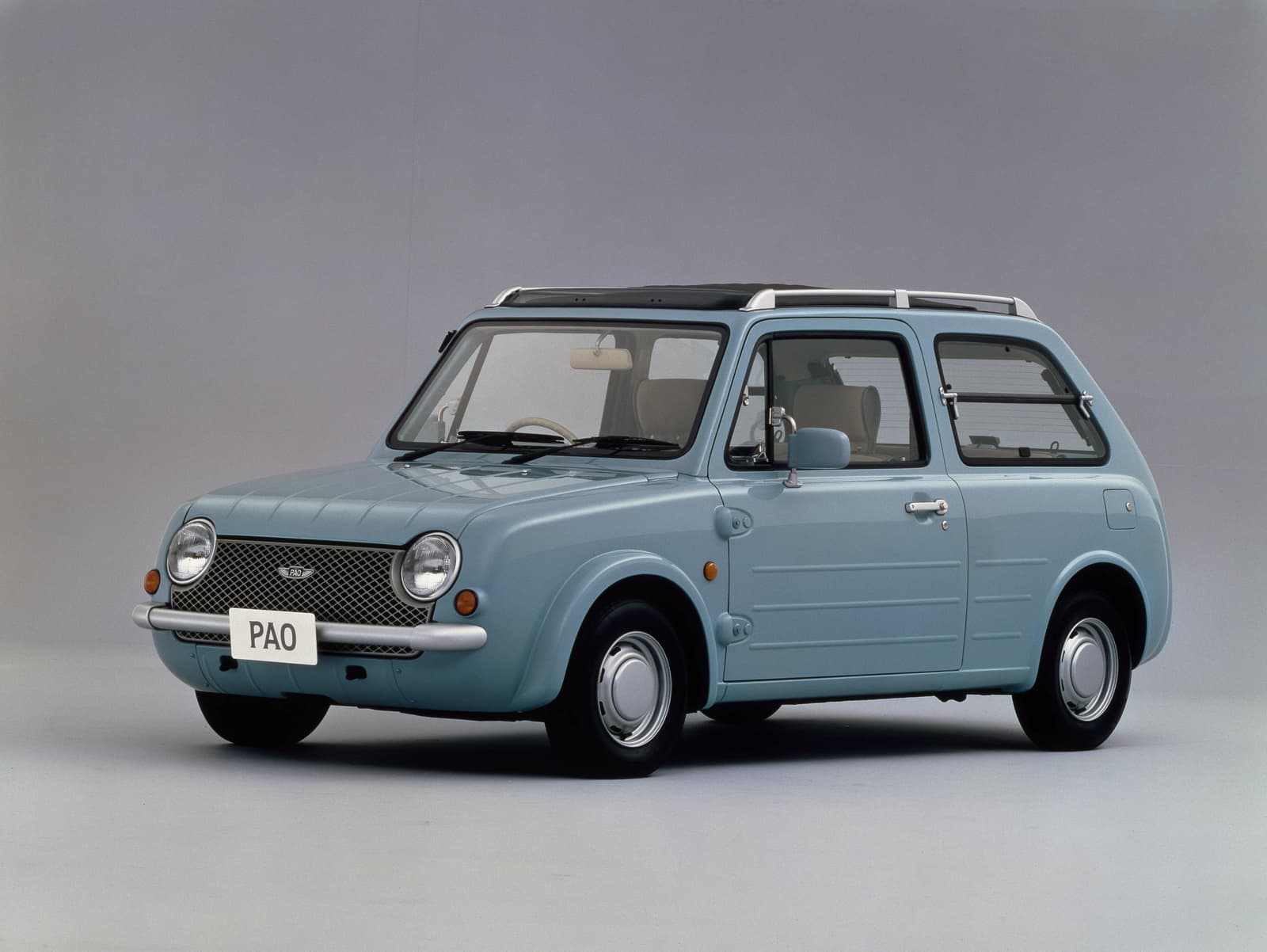 Nissan Pao blue front 3/4